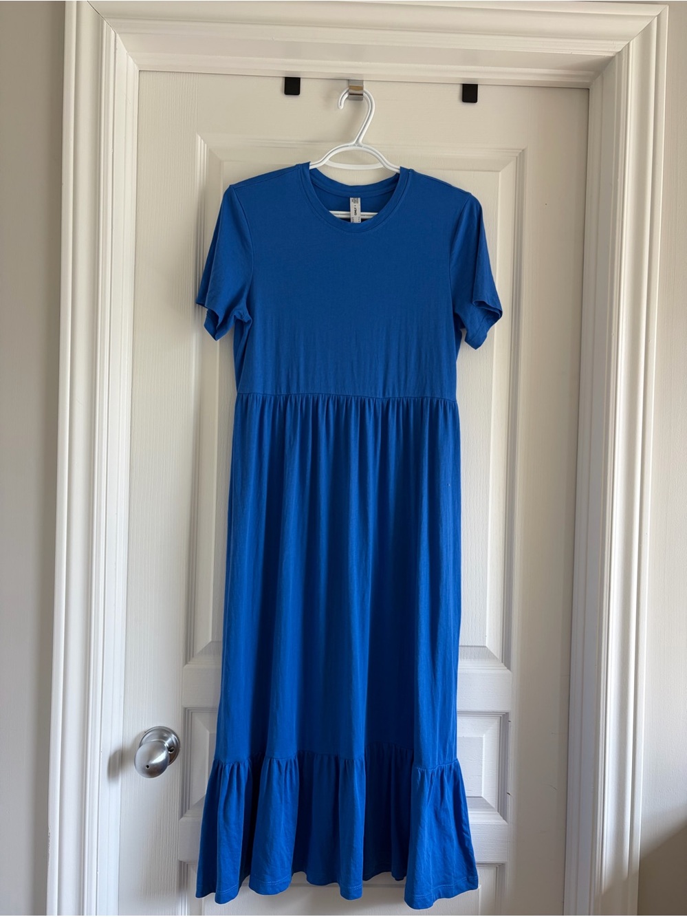 Only Woman’s Royal Blue Short-Sleeve Tiered Dress